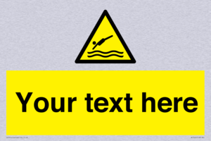 Custom Warning diving area